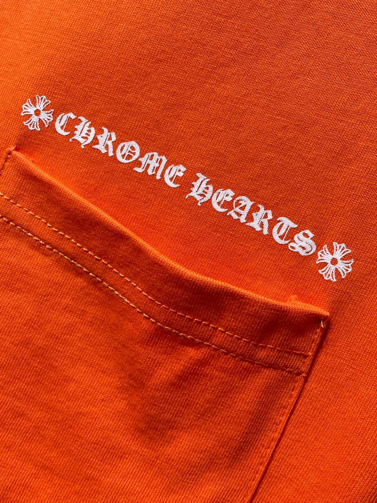 P126 New in summer Chrome Hearts 25ss High weight, environmentally friendly and high-quality top fabric 260g~270g Chrome Matty Boy graffiti short-sleeved counter synchronization 1:1 replica version Recommended color: customized orange Size: S, M, L, XL